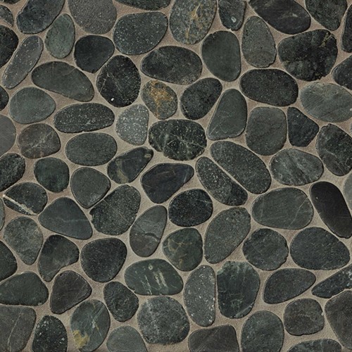 Creekside Ocean Black Sliced and Glazed Pebbles DECHEMGSP-OB_1000