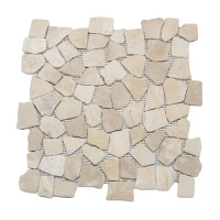 Random Stone Tan Marble Mosaics
